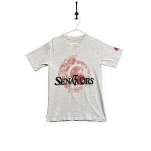 Vintage 1991 Starter Ottawa Senators Grey Graphic T-Shirt Single Stitch Medium